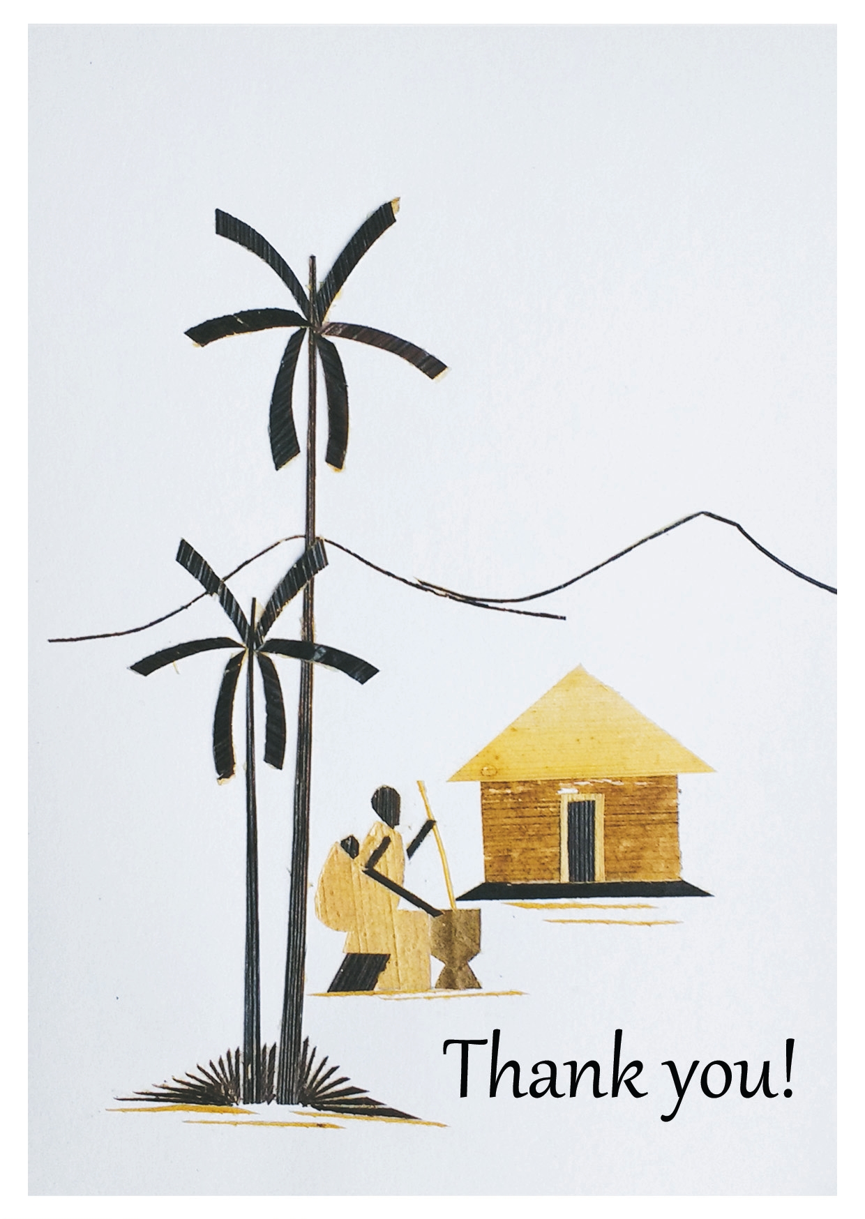 Thank you cards from African pictures (mixed pack of 5) Kisumu